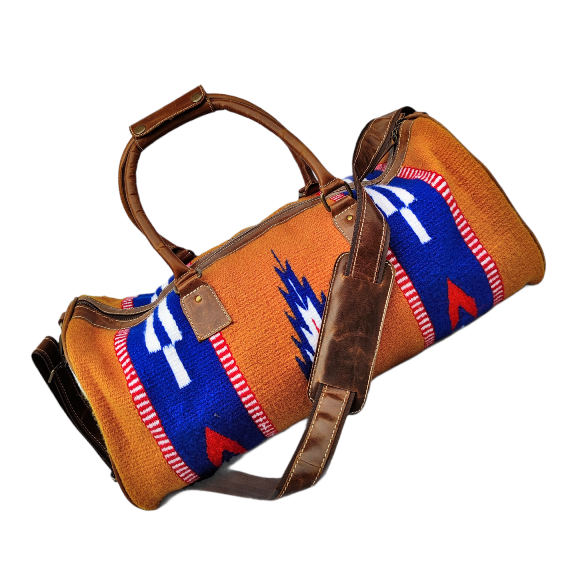Leather Wool Rug Duffel Bag - Weekend Bags - Duffle Bag And Travel Bag