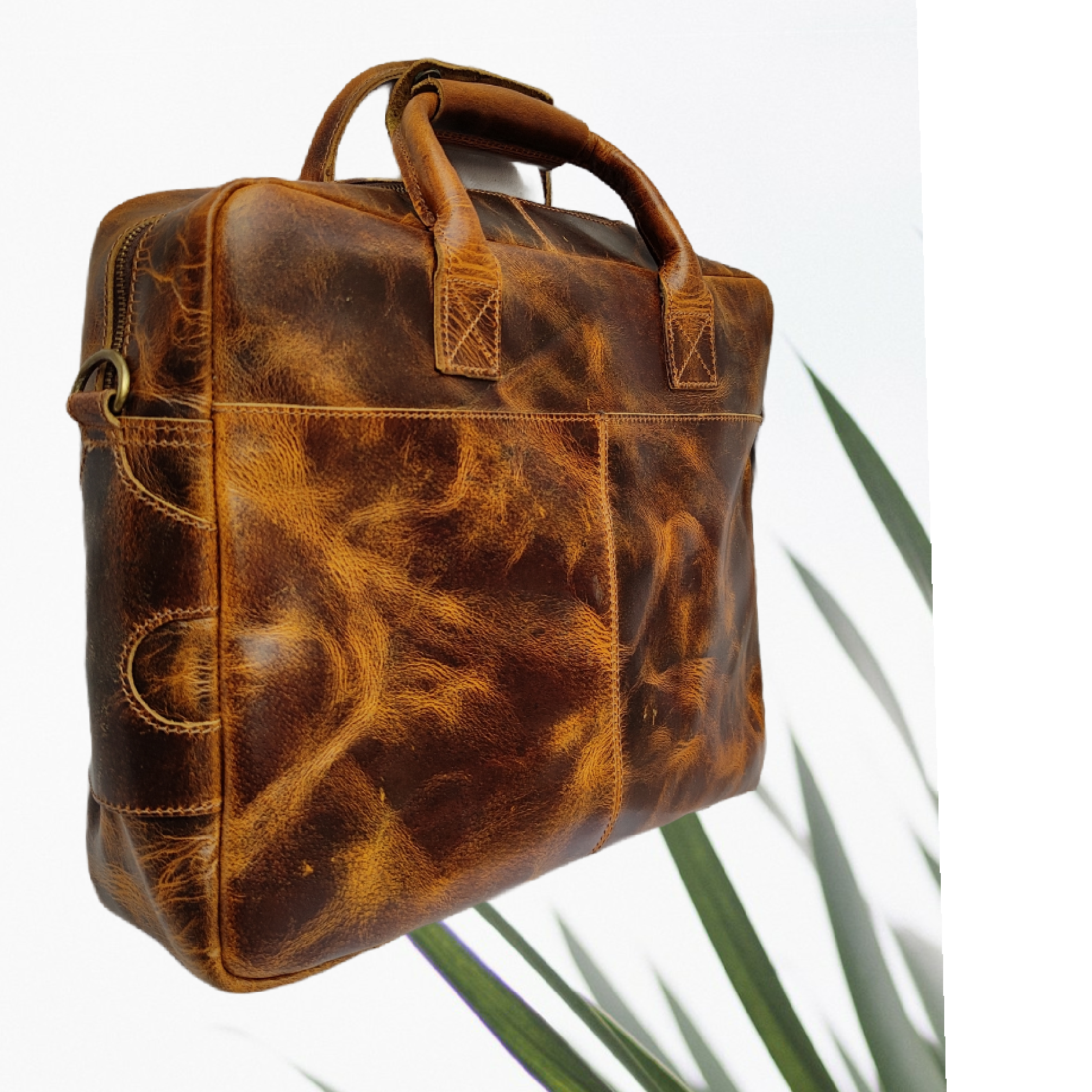 Slick Leather Laptop Cum Office Bag