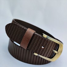 Full Embossed Grain Leather Belt (Value Range)